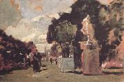 Tina Blau In the Tuileries Gardens (sunny Day) (nn02) oil painting